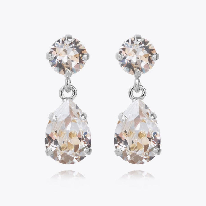 Mini Drop Earrings / Crystal