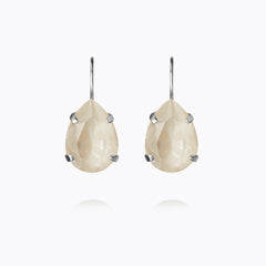 Caroline Svedbom - Mini Drop Clasp Earrings Linen Ignite Rhodium