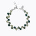 Caroline Svedbom - Fiona Bracelet Green Combo Rhodium