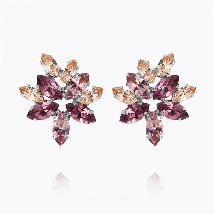 Caroline Svedbom - Melia Earcuff Violet Combo Rhodium