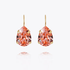 Mini Drop Clasp Earrings / Rose Peach