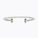 Caroline Svedbom - Petite Navette Bracelet Peridot Rhodium